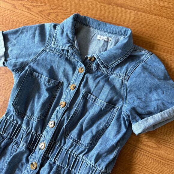 Gianni Bini Denim Romper Size Medium - Picture 5 of 11